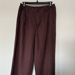 NWT Madewell eggplant Harlow trousers - petite size 6